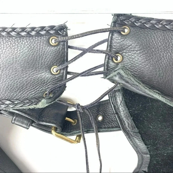 Fox Creek Leather Mens XSmall, Womens Small motorcycle Chaps - Picture 5 of 12